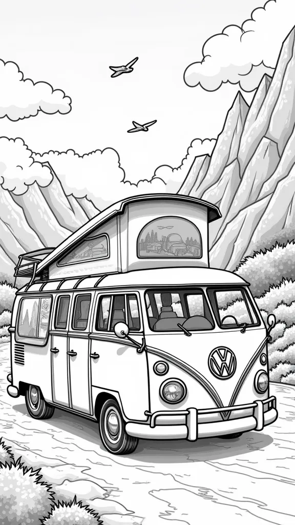 vans coloring pages